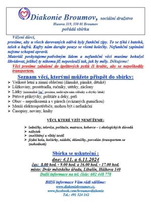 Sbírka Diakonie Broumov